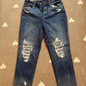 dark blue straight jeans from blanknyc